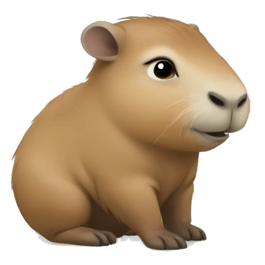 cute Capybara baby sticker