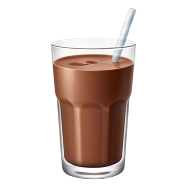 Chocolate milk in glas  sticker