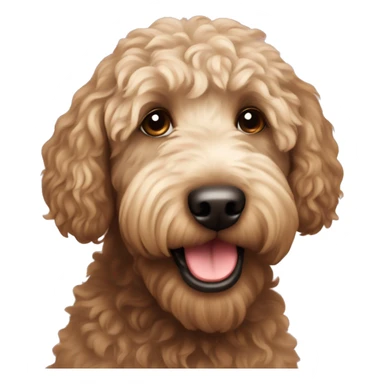 labradoodle merled  sticker