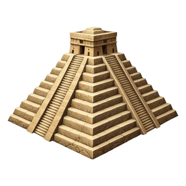 A Teotihuacan pyramid. sticker