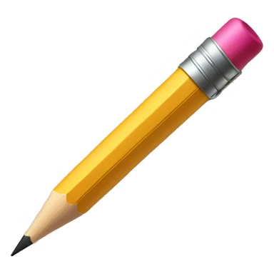 A letter P with a pencil sticker