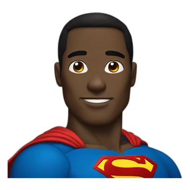 superman black man sticker
