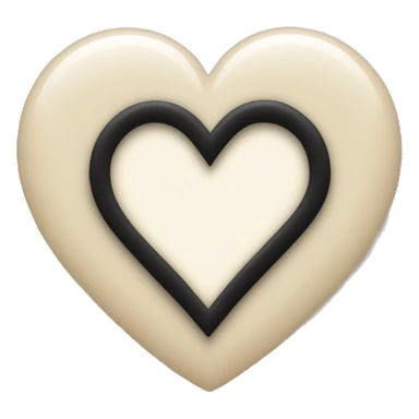 Black heart with " Hakeem " in cream color writing inside the heart   sticker