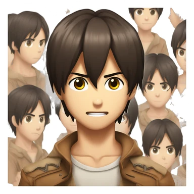 Eren yeager titan sticker