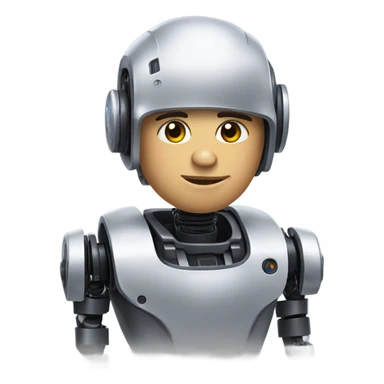 Channing as a robot sticker