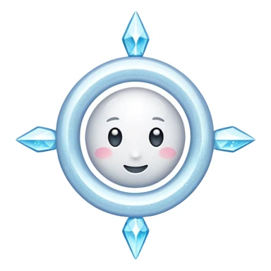 glitter white symbol of health + sticker