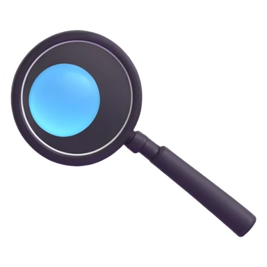 magnifying glass sticker