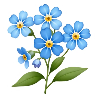 Forget-me-not sticker