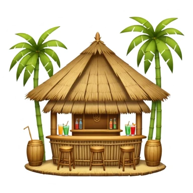tiki bar sticker