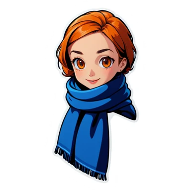 Scarf sticker