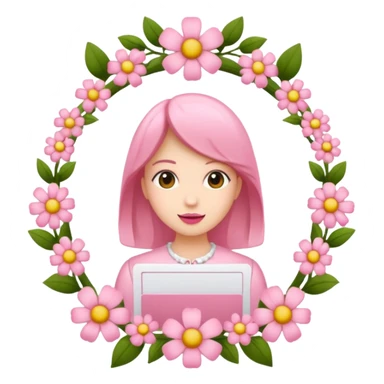 Girly caller Id card
 sticker