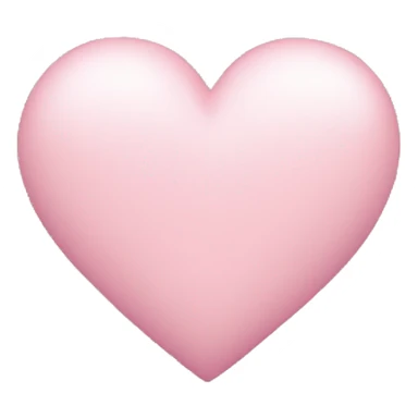 Light pink Heart without face  sticker