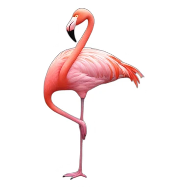 flamingo yt sticker