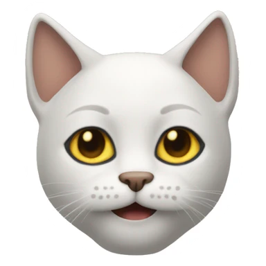 Gato con btas sticker