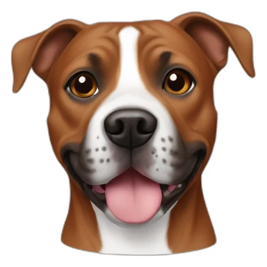 Staffie chestnut colour sticker