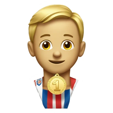 Gold medal that says Pete’s number 1 sticker