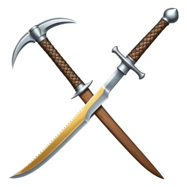 Quiero que sea una espada pixeleada sticker