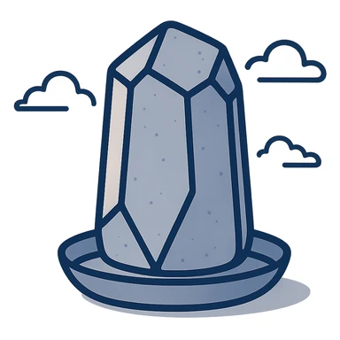 pure and simple natural crystal deodorant stone with no text or branding sticker