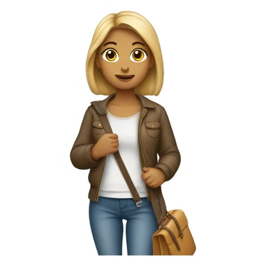  girl with bagette sticker