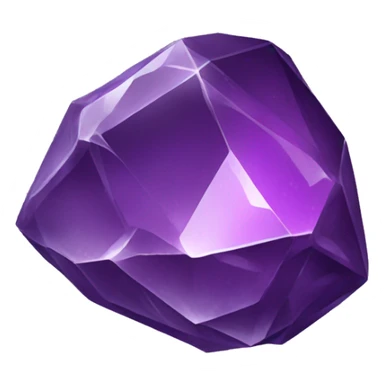 Broken Purple crystal rock sticker