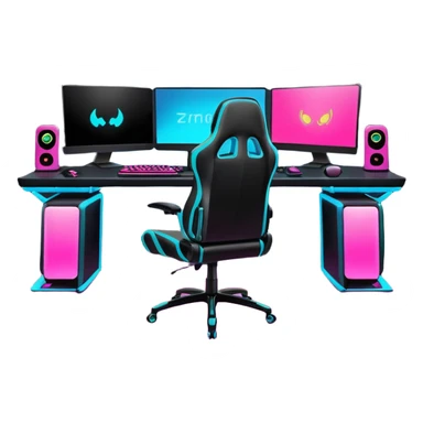 gaming setup sticker