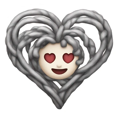 A heart-shaped tat sticker