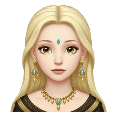 ESO female daeda, lashes and earrings sticker