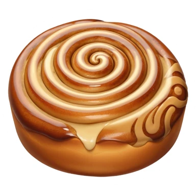 ultra realistic cinnamon bun sticker