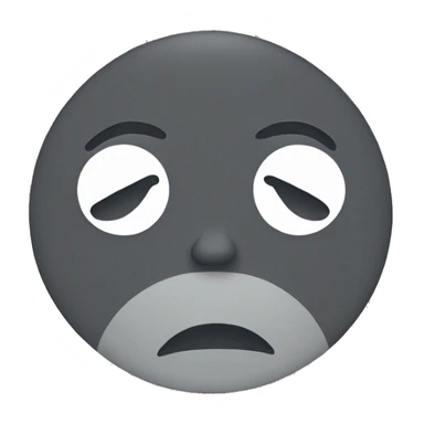 sad face with the angle sticker