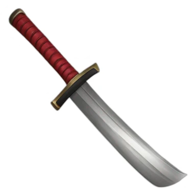 Katana rouge sticker