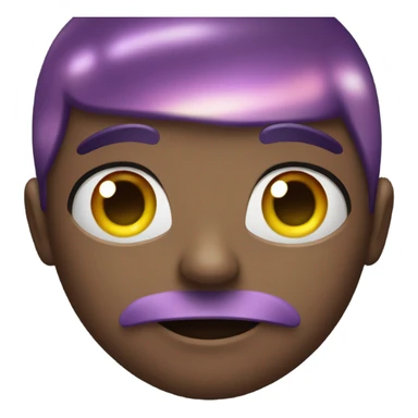 Dark iridescent emoji sticker