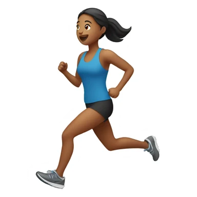 women running sticker
