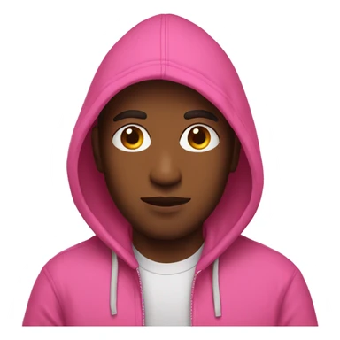 Man in pink hoodie sticker