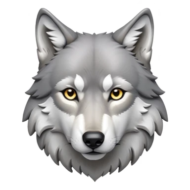 cinematic-noble-wolf-portrait-emoji,-poised-and-regal,-with-a-strong,-lean-build-and-a-sleek,-fur-of-grey-and-white,-deep-set-soulful-piercing-eyes,-simplified-yet-sharp-and-sophisticated-features,-highly-detailed,-full-body, zoomed out showing shoulders sticker