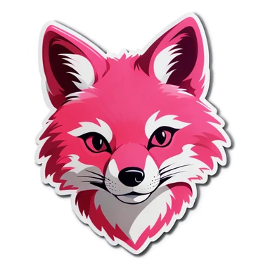 pink foxx sticker