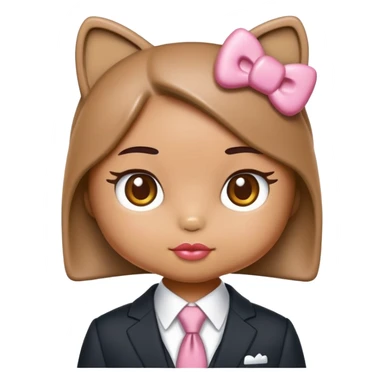 HELLO KITTY ELON MUSK sticker