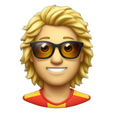 Feuerwehrauto mit sonnenbrille sticker