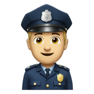Politie Dennis being cute sticker