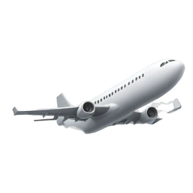 a plane and gray clouds around it sticker