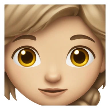 Girl with brown hair, fair skin, brown eyes and cat in arm sticker