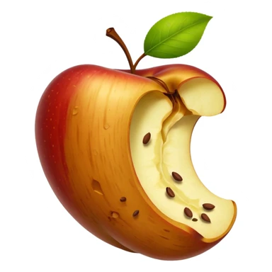 apple core sticker