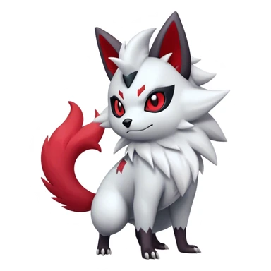 Epic Shiny Cute Kawaii Zangoose-Zorua-Zoroark-Pokemon-fakemon-hybrid-animal Full Body  sticker