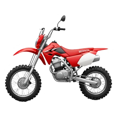 Red Honda dirt bike sticker