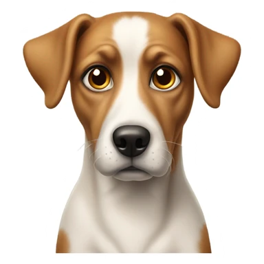 realistic dog gazing at viewer sticker