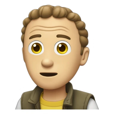 Morty qui joue à la gamboy sticker