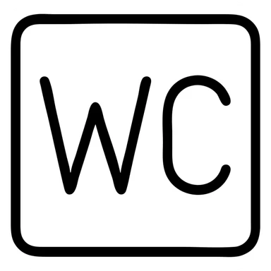 wc sign sticker
