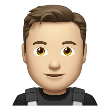 Elon musk in tesla cybertruck sticker