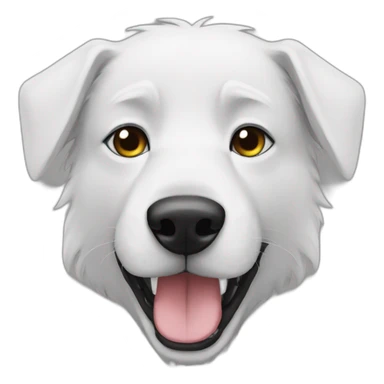 dog flower wolf sticker