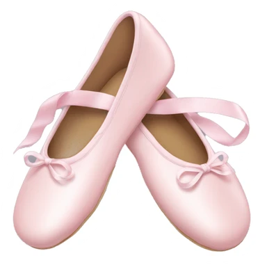 Pale light pink ballet shoes sticker
