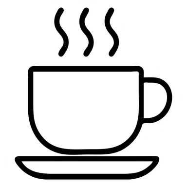 cup of coffee sticker